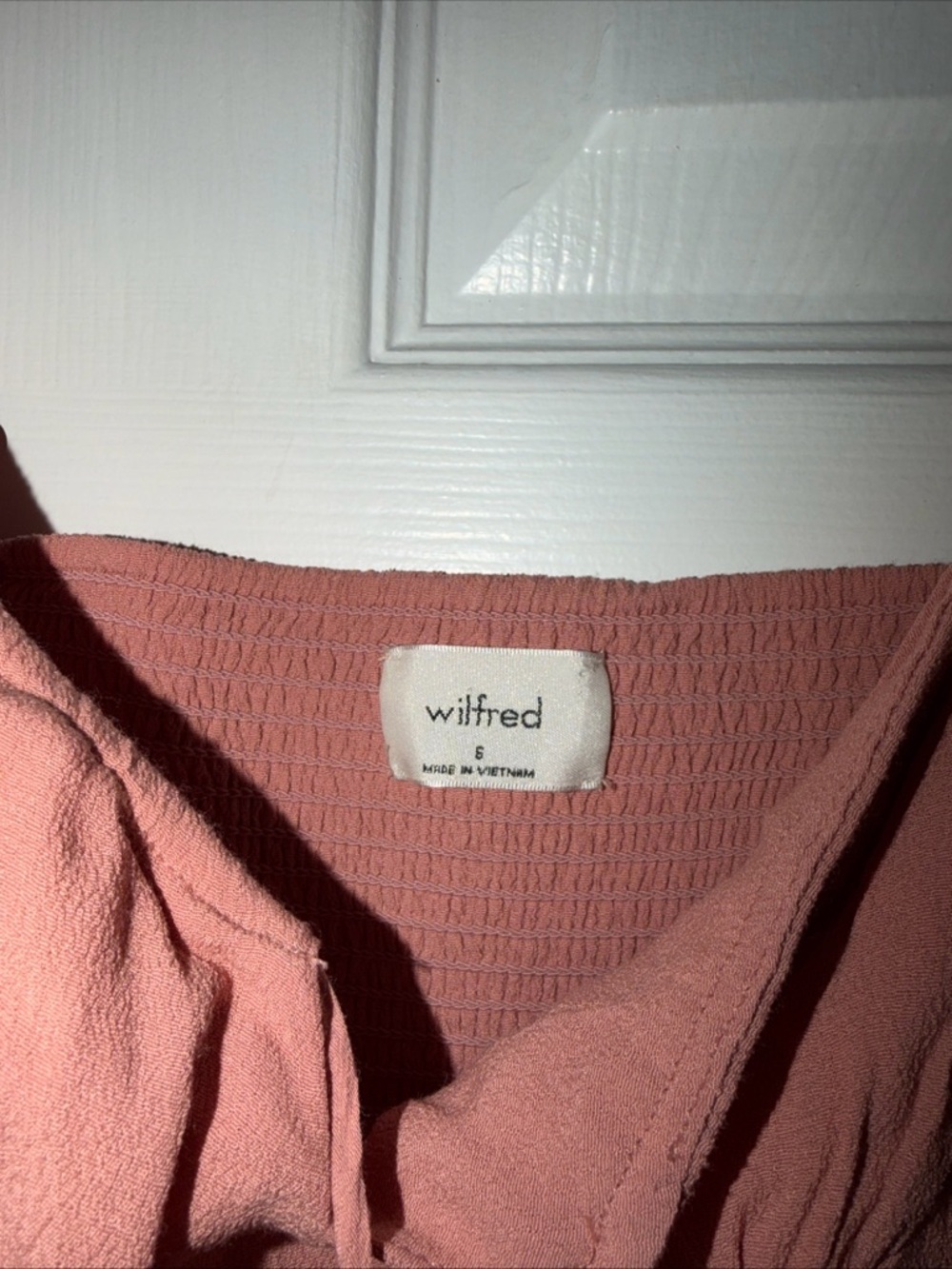 Wilfred Aritzia Dusty Rose Maxi Slip Dress with Tie - Picture 3 of 8